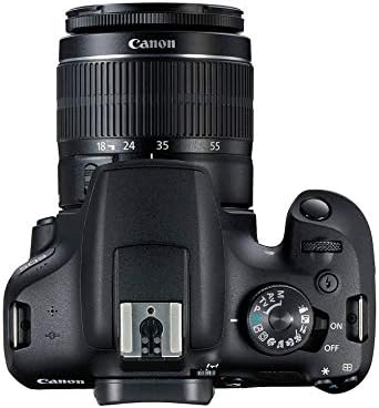 Câmera SLR digital da Canon EOS EOS 2000 com 18-55mm DC III Kit de lente profissional Black Black