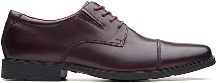 Clarks Men's Tilden Cap Oxford, couro de vinho, 10,5 M nós