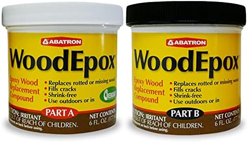 ABATRON 2 KIT WOODEPOX EPOXY WOOD SUBSELHA COMPOSTO, KIT 12 OZ, PARTE A&B