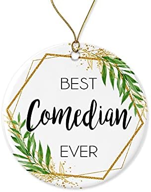Wolfedesignpdd Ornamento de Natal comediante - Presente de ornamento de Natal para o comediante - Melhor comediante