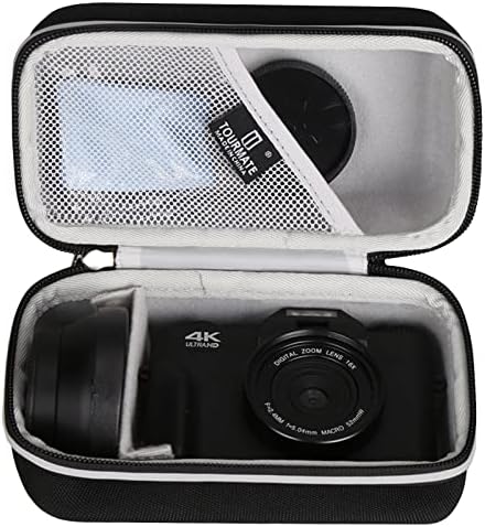 Tourmate Hard Case for Acoletty 4K Digital Vlogging Camera, Travel carregando shell de armazenamento de proteção contra vlogging