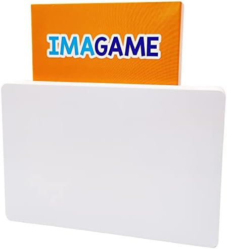 Imagame Cartões de índice de apagamento seco, 4 x 6, 40pcs cartões laminados, ambos os lados em branco, cartões de nota