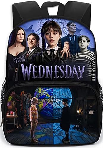 Quarta -feira Addams Backpack Nevermore Hot Topic 2022 Addams Family Backpack Quarta -feira Bag Nevermore