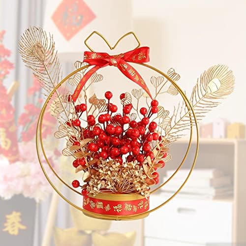 Ｋｌｋｃｍｓ 2x Ornamento de flor de flores chinês decoração de festival de primavera para férias em casa, estilo B e estilo A