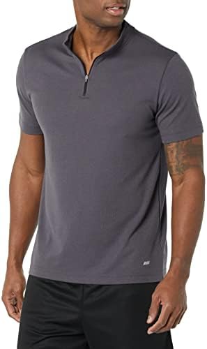 Essentials Performance Men's Soft Tech Sleeve Quarter-Zip Camisa