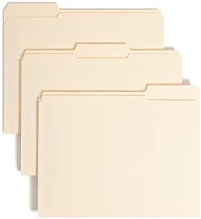 Pasta de arquivo de fixador Smead com figuradores SafeShield®, 2 prendedores, guia reforçada de 1/3 de corte, tamanho da letra,
