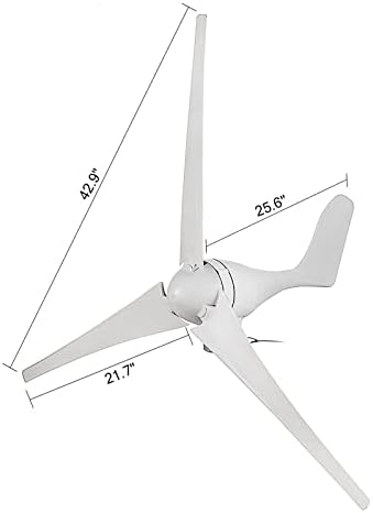 Kit gerador de turbina eólica de 400W com controlador de carregador Power 3blades, 12V