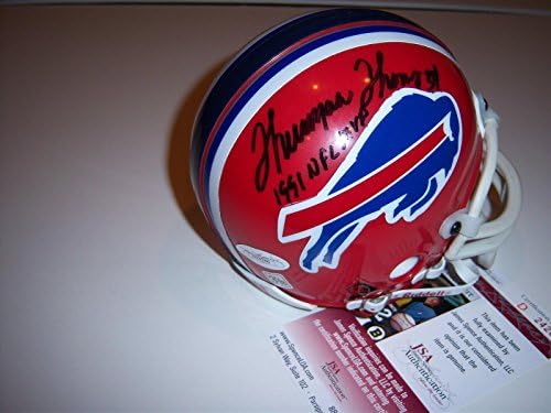 Thurman Thomas, Andre Reed, James Lofton Bills JSA/CoA Mini capacete assinado - Mini capacetes autografados da NFL