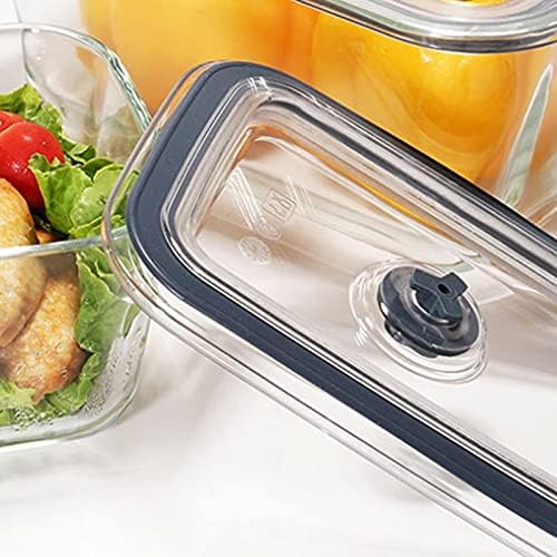 LAKIKABDH BENTO CAIXA Caixa de armazenamento de alimentos de vidro para família, pode segurar frutas, vegetais, etc. para preservação