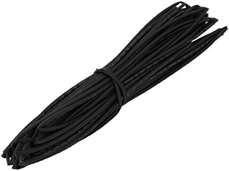 X-dree calor encolhimento de tubo encolhida manga de cabo de cabo de 10 metros de comprimento de 2 mm de diâmetro interno preto