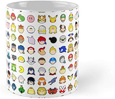 Super Smash Bros Bros Ultimate Stock Icons Aparence Order Coffee Caneca 11oz e 15 onças de chá de chá de cerâmica