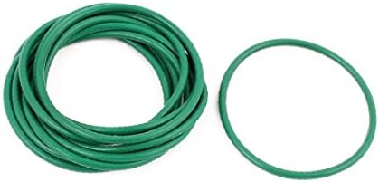 X-dree 10pcs verde 38 mm x 1,9 mm Resistência ao calor resistente a óleo NBR NBR Nitrile O anel de anel de anel (10 unids verde