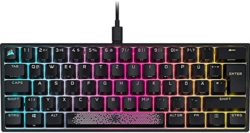 XYLXJ K65 RGB MINI 60% do teclado mecânico de jogos, teclas de iluminação RGB ajustáveis, teclas de velocidade mecânica, tecnologia de hiper-processamento