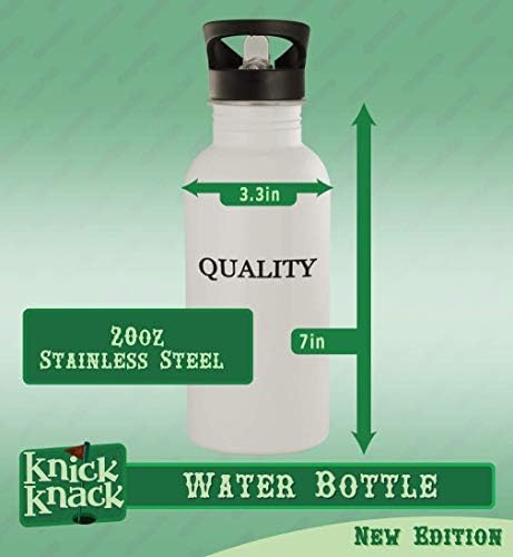 Presentes de Knick Knack #Merrills - Hashtag de aço inoxidável de 20 onças garrafa de água ao ar livre, prata