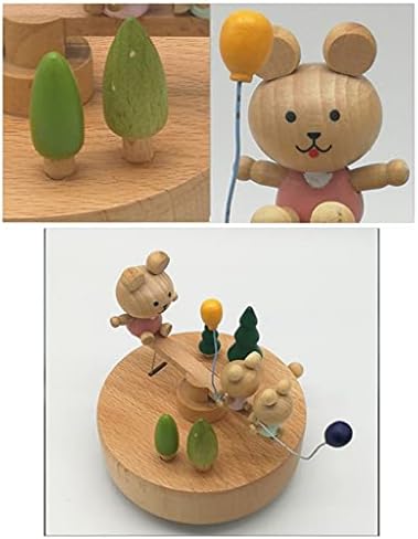 N/A Caixa de madeira Ornamentos do dia do dia presente de viagem Presente de viagem Presente para amigos e crianças lembrança (cor: a, tamanho