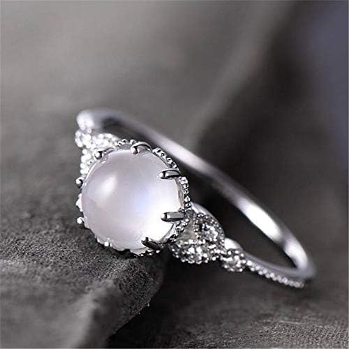 Diamante incrustado anel de anel de anel de noivado anéis elegantes anéis que não giram o dedo para mulheres