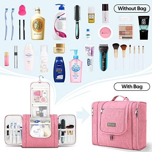Bolsa de higiene pessoal de baleina para mulheres e homens, sacos de cosméticos de resistência à água Organizador de maquiagem