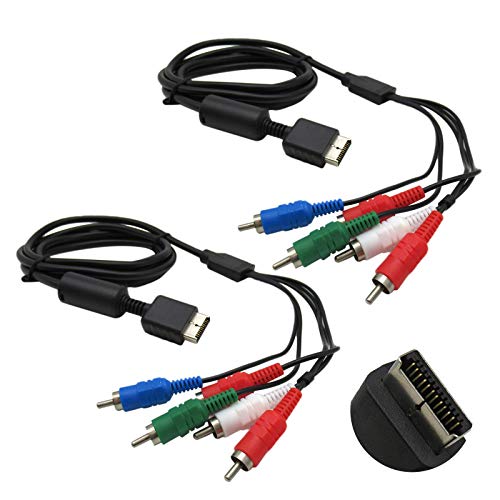 SOBRE 2 PCS PCS HDTV Componente HDTV RCA AV Audio Video Cable para PS3 e PS2 PlayStation