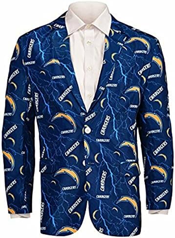 Foco nfl masculino de Los Angeles Chargers Shinesty Repeat Feio Business Jacket