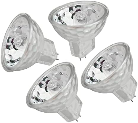 WELWIK 6PCS MR11 Halogen Bulb Spotlight Bulbs 20W 12V GU4 35mm Lâmpadas de destaque para baixo para baixo para paisagem, sotaque, trilha e luzes de fibra óptica