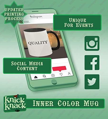Presentes de Knick Knack #Antartritic - 11oz Hashtag Ceramic Colored Handle and Inside Coffee Cup Cup, preto