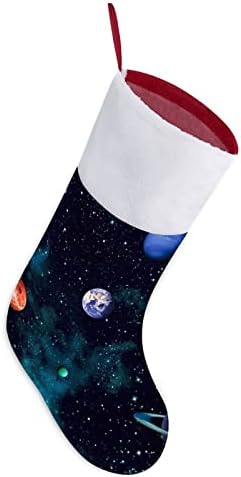 Planeta espacial externo Planeta personalizada de meias em casa lareira de árvores de Natal