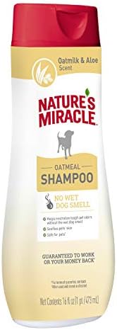 Shampoo de aveia milagrosa da natureza para cães, 16 onças, aveia e aree aree