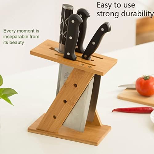 Bloco de faca de madeira de FlidRunest, rack de armazenamento de ferramentas, rack universal, utensílio de cozinha, ecologicamente