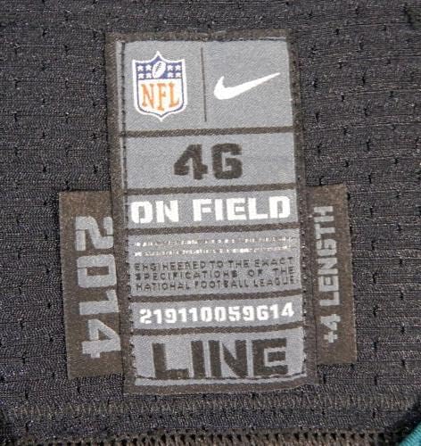 2014 Philadelphia Eagles Tyler Hoover 78 Jogo emitido Black Jersey DP23647 - Jerseys de Jerseys usados ​​na NFL não assinada