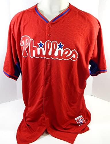 2014-15 Philadelphia Phillies Blank Game emitiu Red Jersey BP ST 54 DP26149 - Jogo usado MLB Jerseys