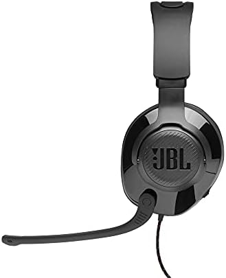 JBL Quantum 200 - fones de ouvido com excesso de orelhas com fio - preto, grande