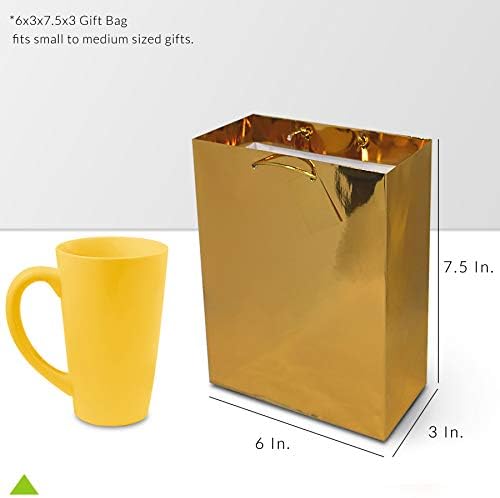 Bolsas de presente de ouro - 12 Pacote pequenos sacos de compras em papel de designer metálico com alças, bolsas de euro de embrulho