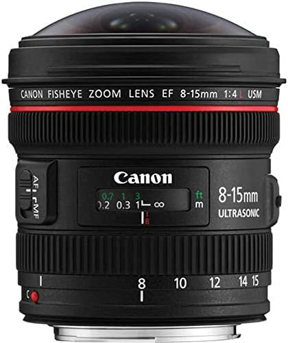 Canon EF 8-15mm f/4l Fisheye USM Ultra-Wide Lens de Zoom para câmeras Canon EOS SLR