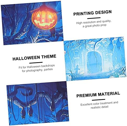 Solustre 7pcs para Halloween Booth Fireplate Photography Backgrou