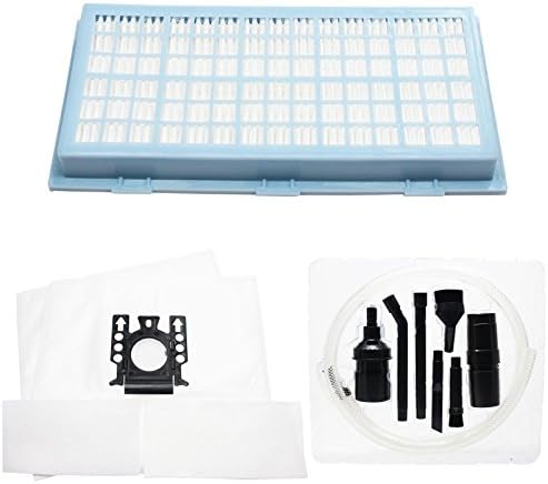 18 Substituição Miele S344i Sacos de vácuo, 18 micro filtros e 4 filtro HEPA com kit de fixação de micro-vácuo de 7 peças-Bolsas de FJM do tipo Miele compatível, micro filtros e SF-AH 30, filtro SF-HA 30, AH30