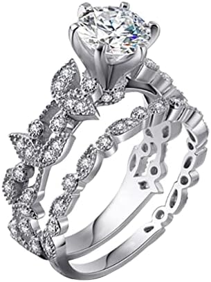 2023 New Women's Diamond Leaf Ring Rings Anéis de noivado Anéis para todas as mulheres Contador de histórias Anel de
