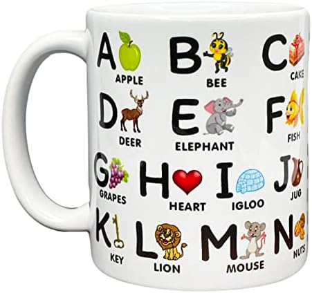 Alfabeto inglês ABC LETTAS EDUCACIONAL PARA CRIANÇAS - DINKING CUPLE 11oz