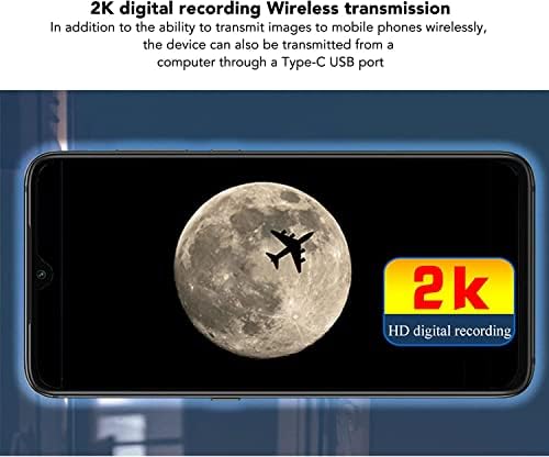 Telescópio Ocular eletrônico Xilihala, câmera de ocular do telescópio digital de 5 LCD para telescópio Câmera de astronomia lunar de 1,25 polegadas, controle remoto de conexão Wi-Fi, iPhone Android Compatible