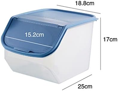 Jahh portátil capa transparente de capa de cozinha caixa de armazenamento caixa de grãos Distribuidor de cereais Organizador