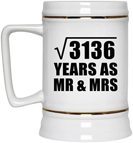 Projeto Raiz quadrada de 56 anos de 3136 anos como Sr. e Sra.