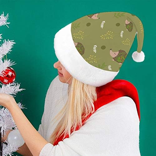 Chapéu de Papai Noel de Natal, Capinho de férias de Hedgehog de Hedgehog para adultos, Hats de Natal de Comfort Unisex Comfort