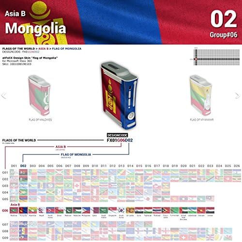 Microsoft Xbox 360 Design Skin Flag of Mongolia adesivo de decalque para Xbox 360