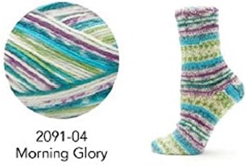 Premier Wool Select Jacquard Sock Yarn - Morning Glory - Pacote de 3 pacote com Bellas Crafts Stitch Markers