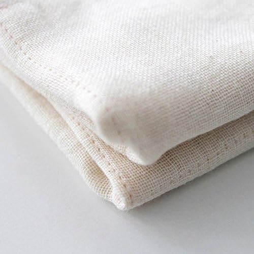 Mini toalha de algodão orgânico Nawrap - 4 dobras - 10 x 10 pol. - verde x marfim