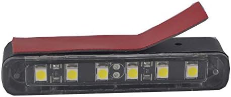 Kingshowstar 1x luz à prova d'água com 6 LED branco para a luz da placa, luz de backup, luz traseira ou luz de freio para motocicleta