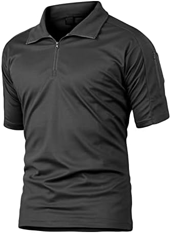Camuflagem de camuflagem masculina camisetas pólo camisetas zip de manga curta camiseta de tamanho de tênis de tênis de