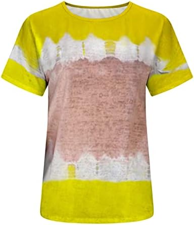 CAMISETA ALGODón y lino bloque color para mujer blusa manga cortta túnica camiseta cuello redondo de talla grande,