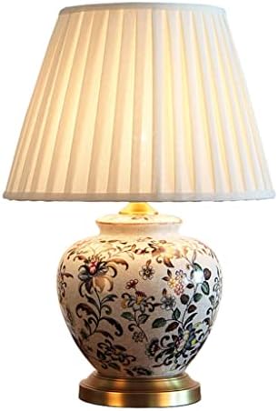 Luminária de mesa de tabela clássica de porcelana clássica de porcelana clássica de cerâmica de cerâmica grossa