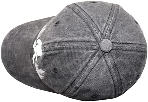 UNISEX UFO Bigfoot Hat jeans Ajustável Tingido de algodão tingido Caps de beisebol