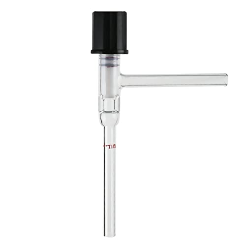 Válvula de vácuo de vidro adamas-beta, 0-8mm, 90 graus, para laboratório químico